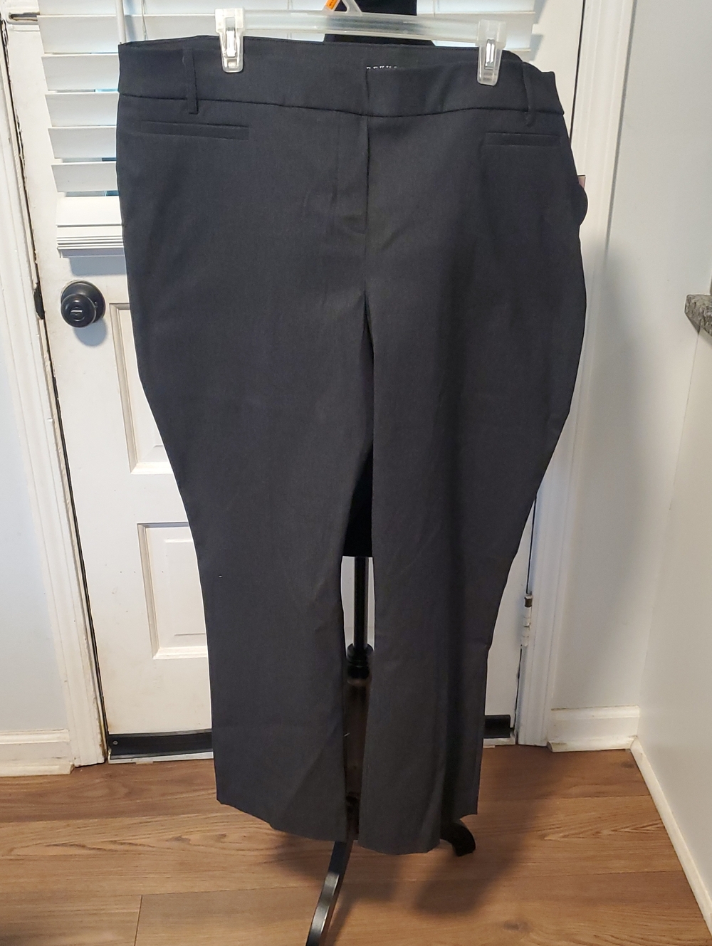Rekucci Women's Classic Dark Charcoal Dress Pants NWT